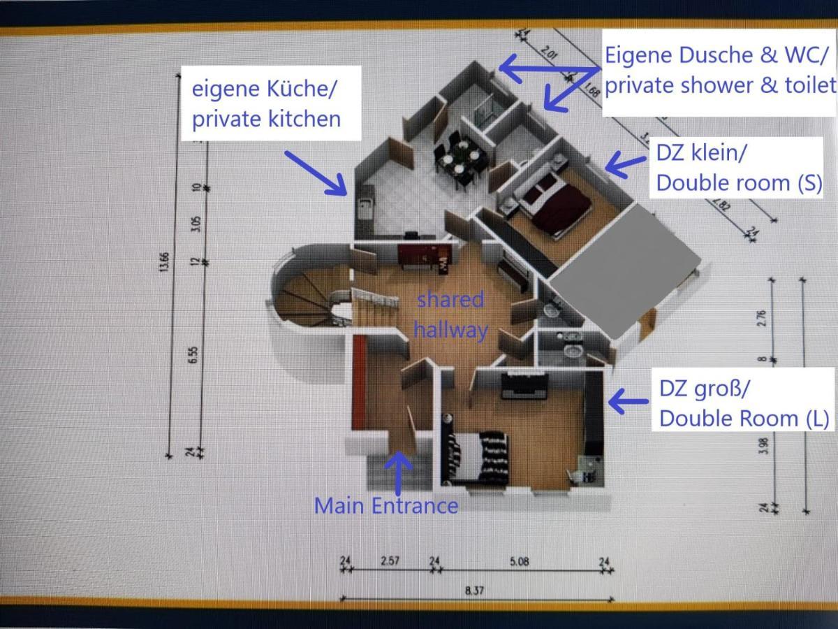 Villa Hanseart Luebeck - Privatzimmer In Zentraler Lage 外观 照片